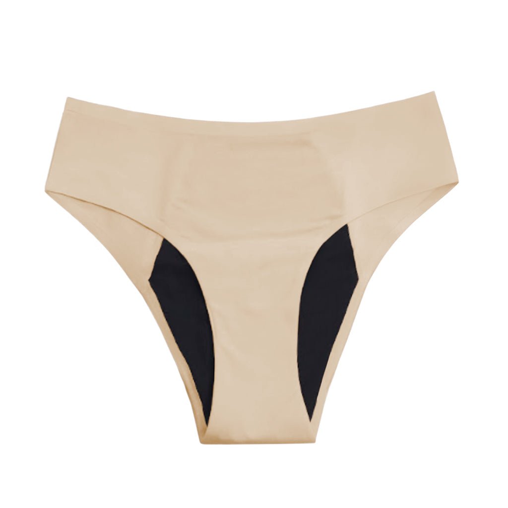 Seamless Leakproof Bikini (Heavy Absorbency Beige 10-Pack) - Image 6